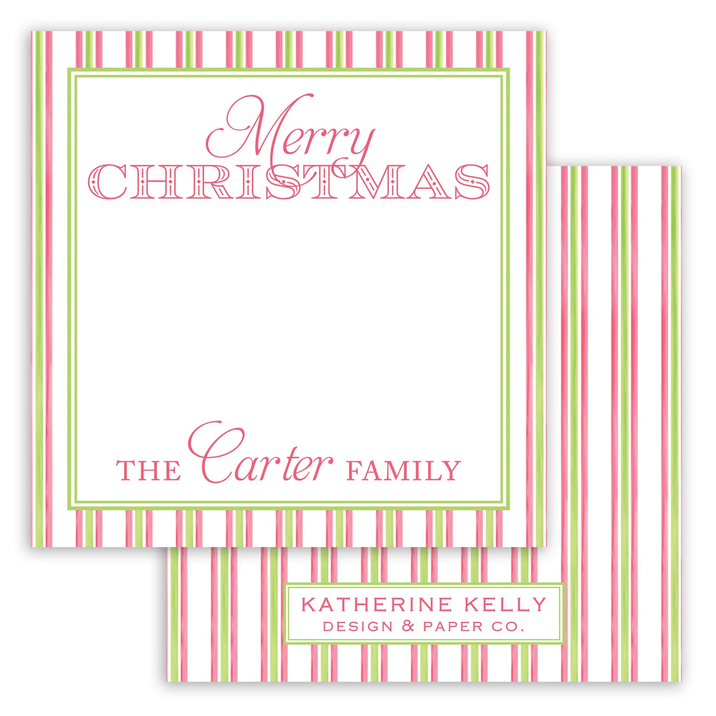 merry & bright enclosure card