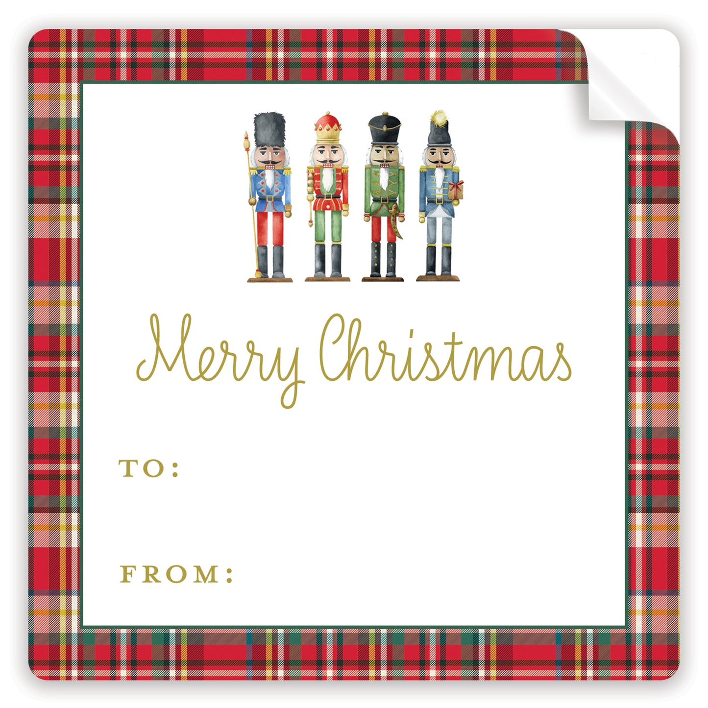 plaid nutcracker fill-in stickers