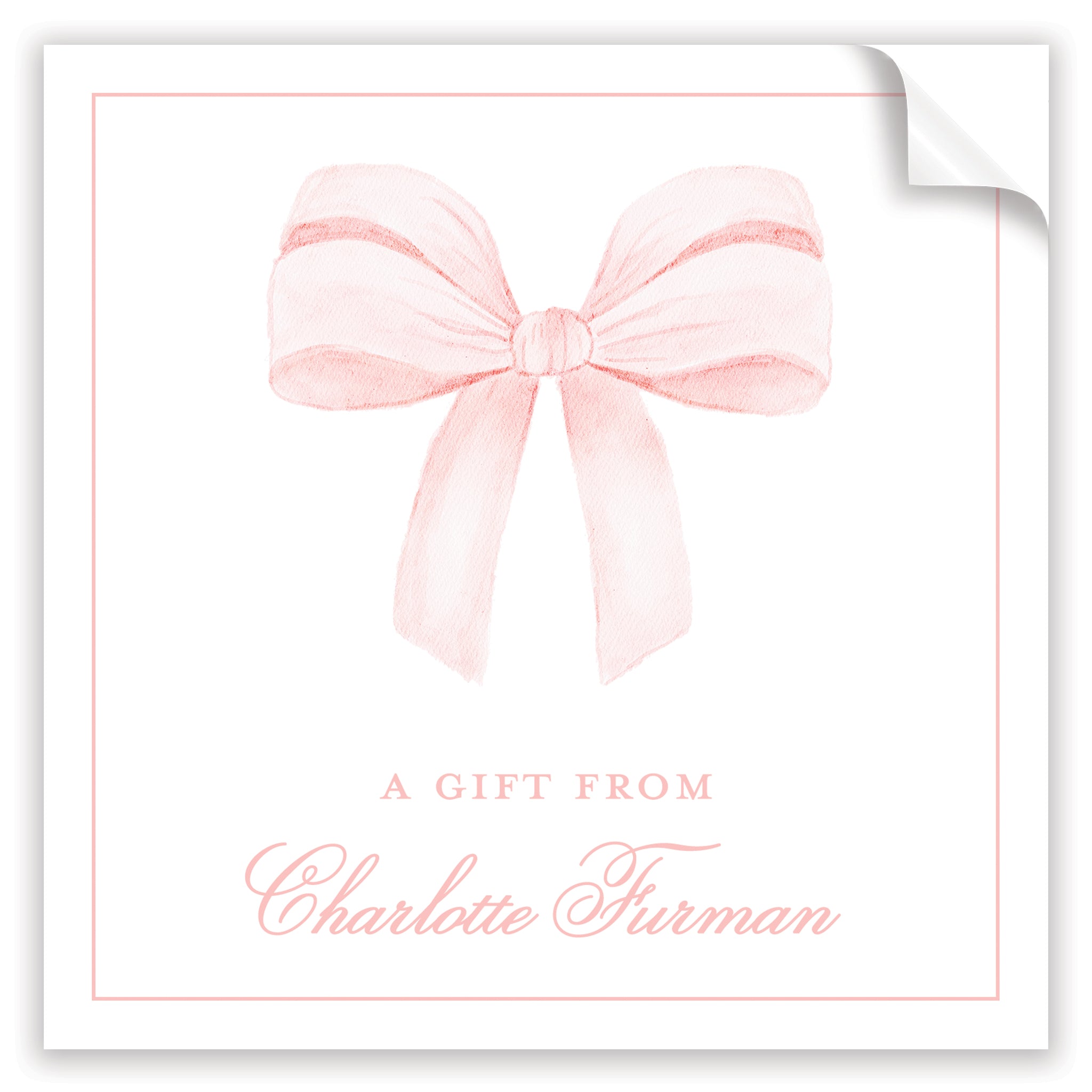 Pink Bow - Bow - Sticker