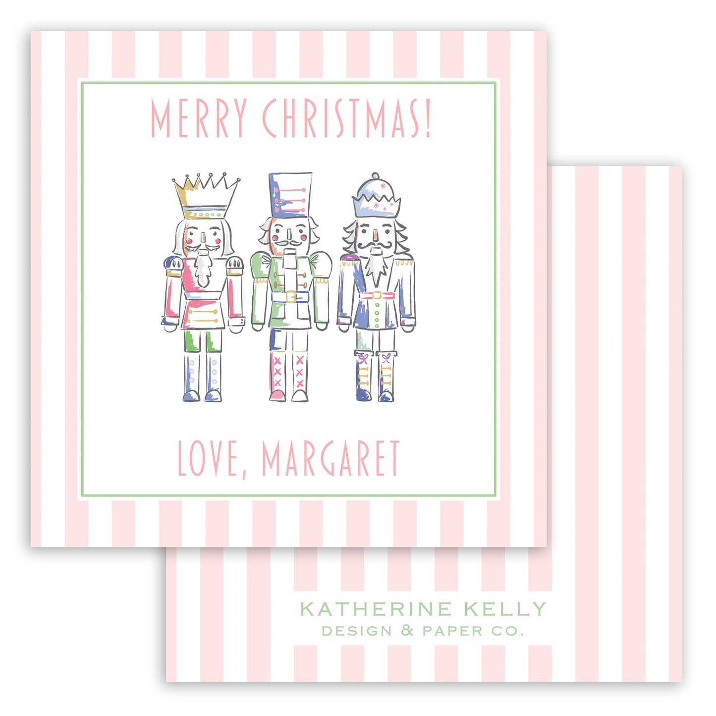 pink nutcracker enclosure card