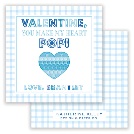 blue pop-it valentine printable