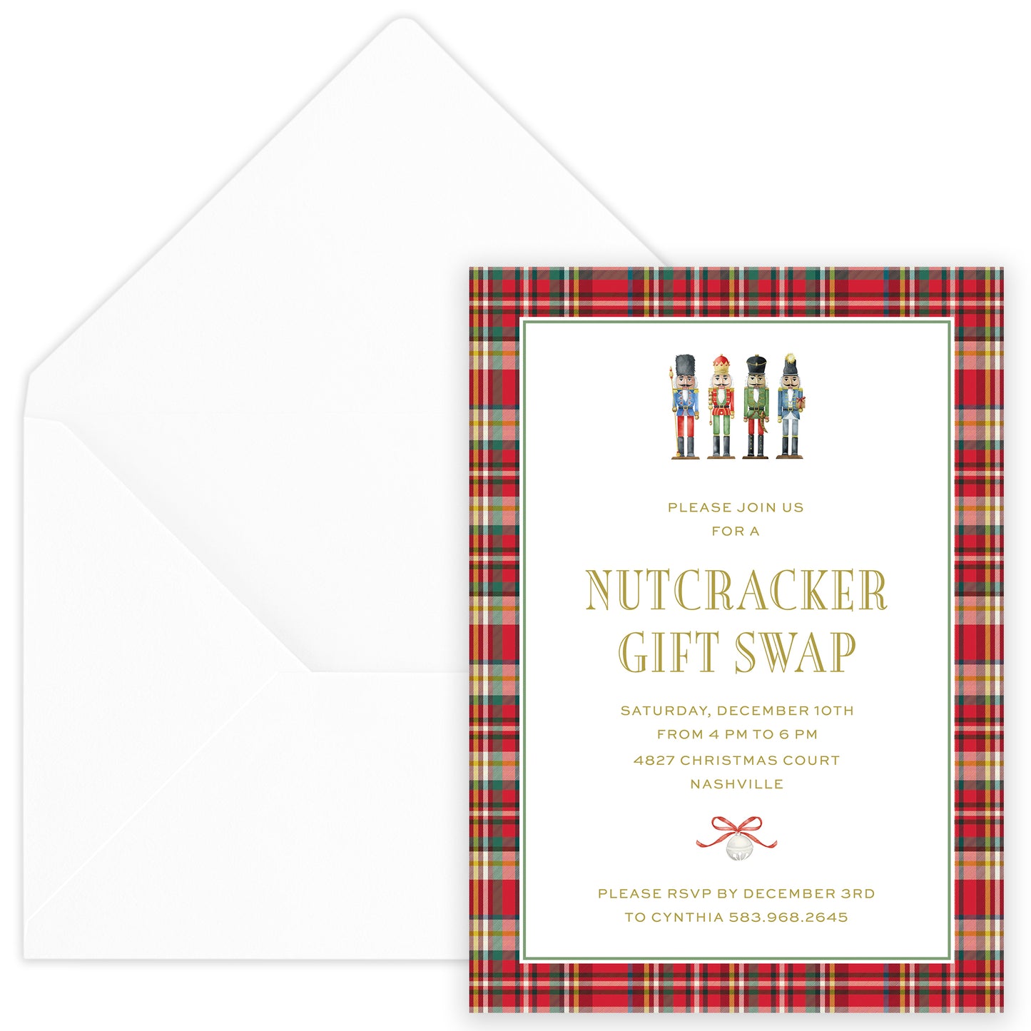 nutcracker holiday party invitation