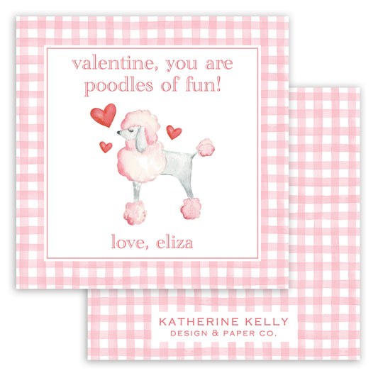 poodles of fun valentine printable