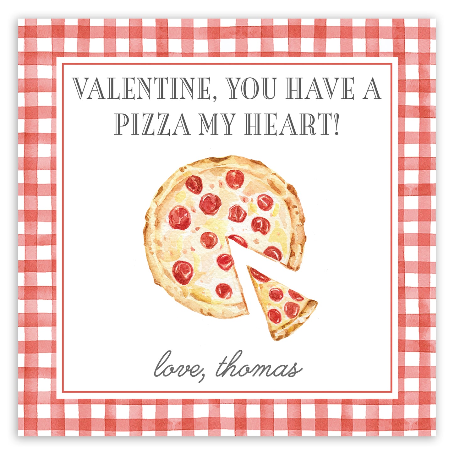 red pizza my heart valentine printable