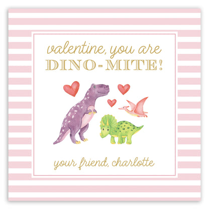 pink dino valentine