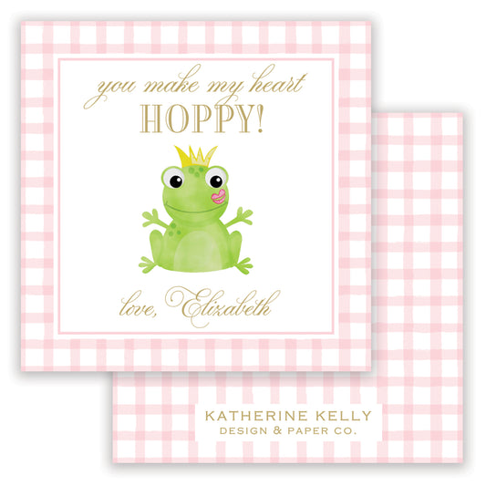 pink frog prince valentine printable