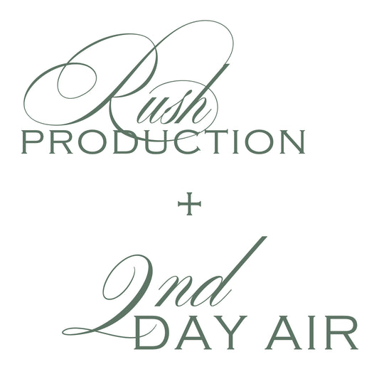 rush production + ups 2nd day air shipping upgrade - valentine's day