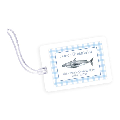 shark bag tag